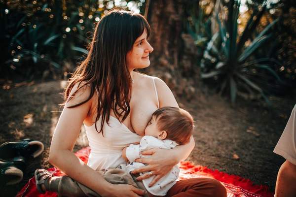 laid back breastfeeding position